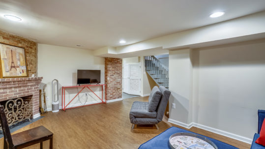 Fully finished basement perfect for entertainment and relaxation
