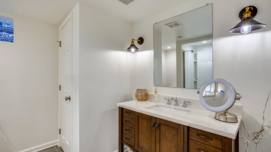 Full Bathroom in Basement - Upgraded and Modern